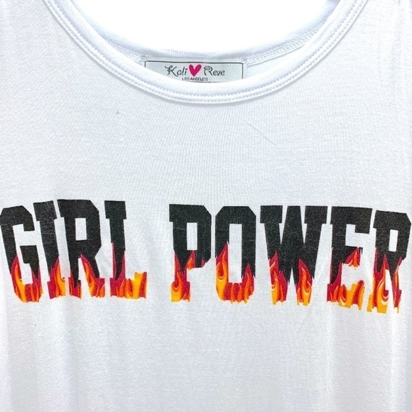 Kali Reve New Girl Power Fire Sleeveless T-Shirt - Picture 3 of 10